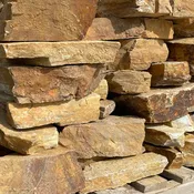 Autumn Gold Quartzite 3-6" DryStack Natural Wall Stone