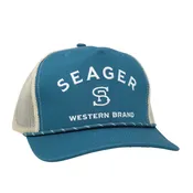 Branded Trucker Snapback Blue