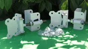 2.5" Gate Hinge Set - White | DIY &amp; Commercial