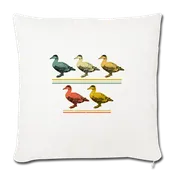 5 LITTLE DUCKLINGS Throw Pillow Cover 17.5” x 17.5”