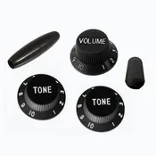 Allparts Black Knob Set For Stratocaster®