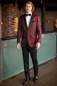 APPLE RED PAISLEY ARIES - 122 — Formals By Vince
