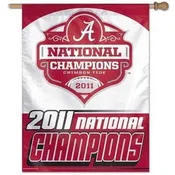 Alabama Crimson Tide 2011 National Champions Football Flag