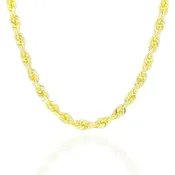 10KT Solid Rope Yellow Gold Chain