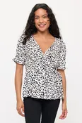 ANIMAL PRINT ITY CUFFSIDE TIE WRAP
