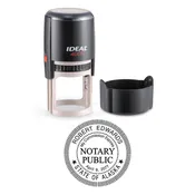 Round Self-Inking Notary Stamp