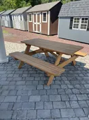 6′ Picnic Table with Attached Bench