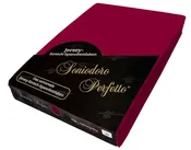 EGINO 96/4 Jersey Knit Stretch Sheet – Bordeaux No. 56