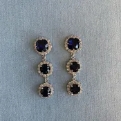 Halo statement earrings