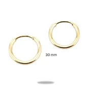 14K Gold Filled 30mm Chunky Hoop Earrings for Women