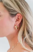 ABSTRACT EMBELLISHED EARRINGS