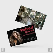 Raised Spot UV Business Cards on Soft Touch