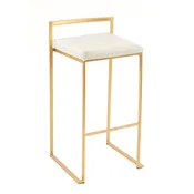 Jasper Bar Stool – White