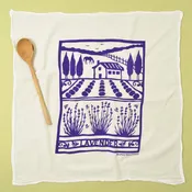 Flour Sack Dish Towel - Lavender Farm
