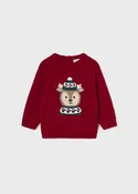 Baby Boy Reindeer Motif Sweater