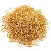 1000 Gold Plated Split Ring Jewelry Chain Parts 9mm