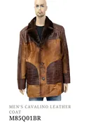 Men’s Cavalino Leather Coat