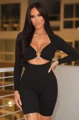 Angelina Black Romper