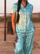Dreamin’ in Turquoise Western Pajama Set