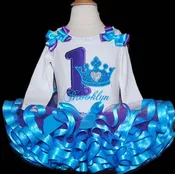 1st birthday princess birthday dress, purple & turquoise