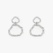 Ansonborough Rhodium Plated Drop Earring