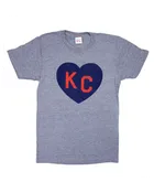 CHARLIE HUSTLE | KC HEART T-SHIRT - GREY