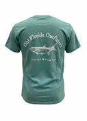 OFO Short Sleeve Logo T-shirt in Seafoam/White