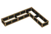 24" Raised Garden Bed Combo | (2 Module | Corner | 1 Module)