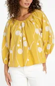 3/4 sleeve woven top