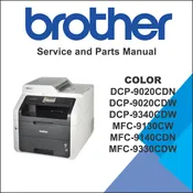 BROTHER Color DCP-9020CDN, DCP-9020CDW, DCP-9340CDW, MFC-9130CW, MFC-9140CDN, MFC-9330CDW Fax/MFC – Service Manual