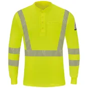 Bulwark® Men's Hi-Visibility Lightweight Long Sleeve Henley