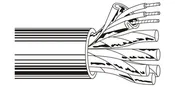 Belden # 1278R B591000 - Coax - Mini Hi-Res Component Video Cable 425 AWGLDPE-GIFHDLDPE SH FRPVCPVC Black, Matte-Price per 1000 feet