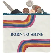 Born To Shine Zipper Wallet