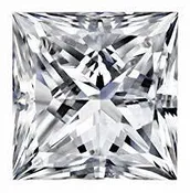 0.43ct F/SI1 Natural-Certified Princess-Cut Diamond