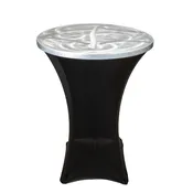 30" Round Aluminum Swirl Table