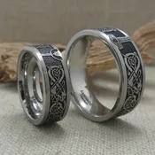 Balance Due For Custom Celtic & Viking Wedding Ring - Moira — Unique Celtic Wedding Rings