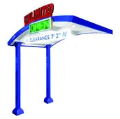 Curved Canopy Dual Post