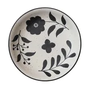 Creative Co-Op Hand-Painted Stoneware Bowl