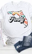 Ash Gray Retro 'Florida' Trendy Tee