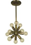 11-Light Antique Brass Simone Chandelier by Framburg