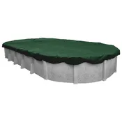 16’x25′ Oval Green/Black Winter Cover