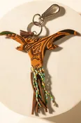 Aaroyo Bull Handtooled Keychain