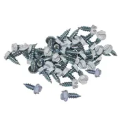 #6 x 3/8" White Zip Screws (100pcs bag) [MW-6X38PW1] - Midwest Tool