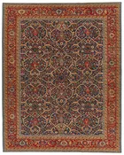 10x12 Blue and Red Turkish Traditional Rug
