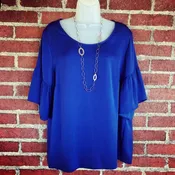 Cabi cobalt blue top (size: L)
