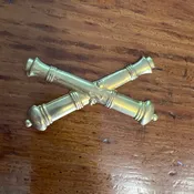 Brass Artillery Crossed Cannons hat Pin