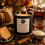 Bourbon Cake Fall Candle | 11 oz. Matte Black Jar