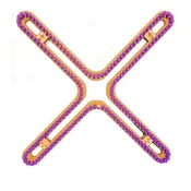 1/2" 176 peg Extra Large X Knitting Loom
