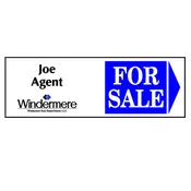 8″x24″ Personalized Directional Sign, Corex, 2- sided with Wire or Wood Stake