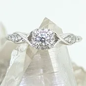 14K White Gold Diamond Engagement Ring (.25DTW)
